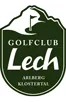 Logo of Golfclub Lech with mountain silhouette and flag